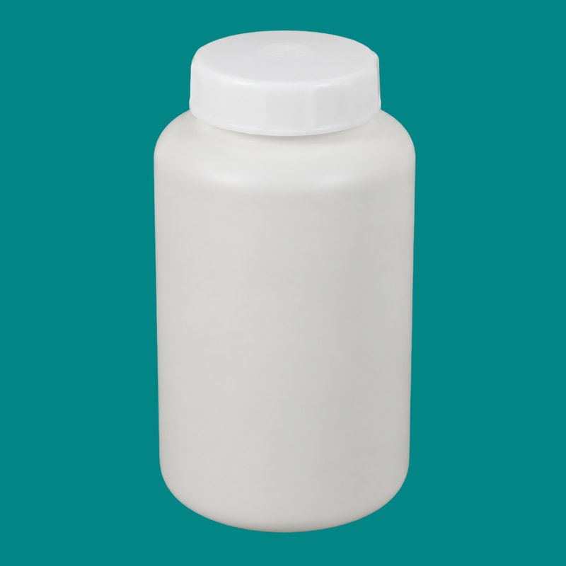 Höghastighetscentrifugflaskor av HDPE med plan botten — 900 mL — SKU 82548