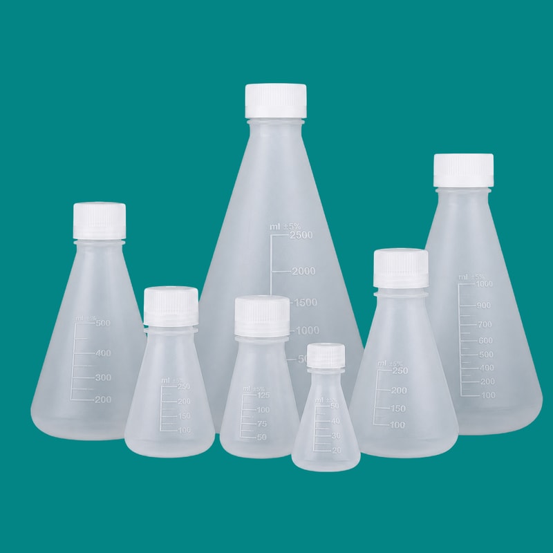 PP Dar Boyunlu Erlenmeyer Şişeleri