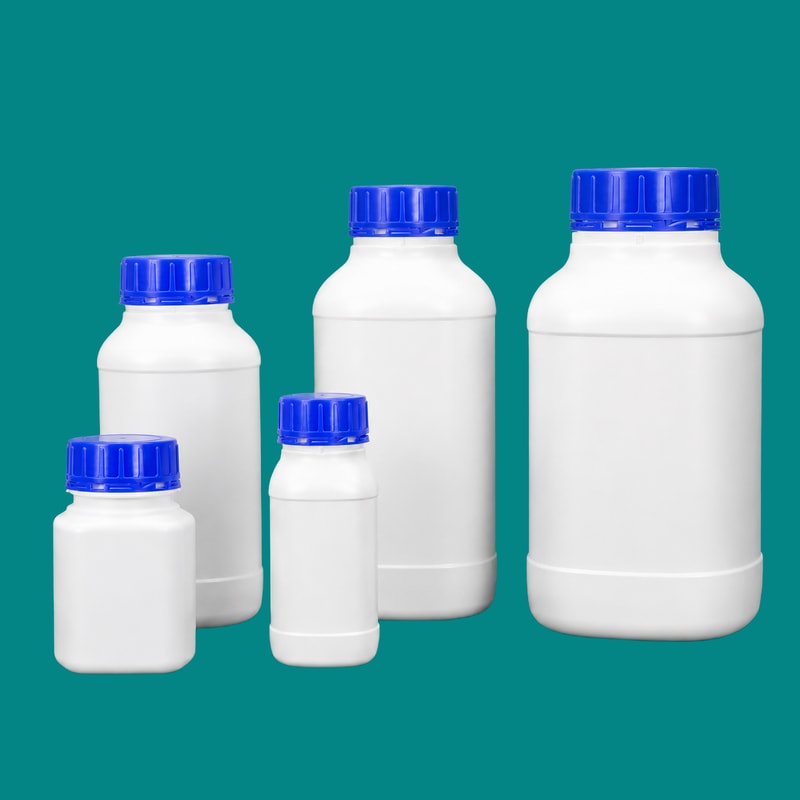 HDPE Kare Toz Şişeleri