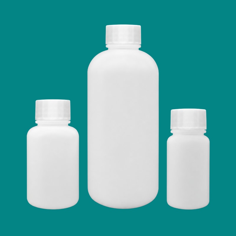 Botol Boston Bulat HDPE Putih