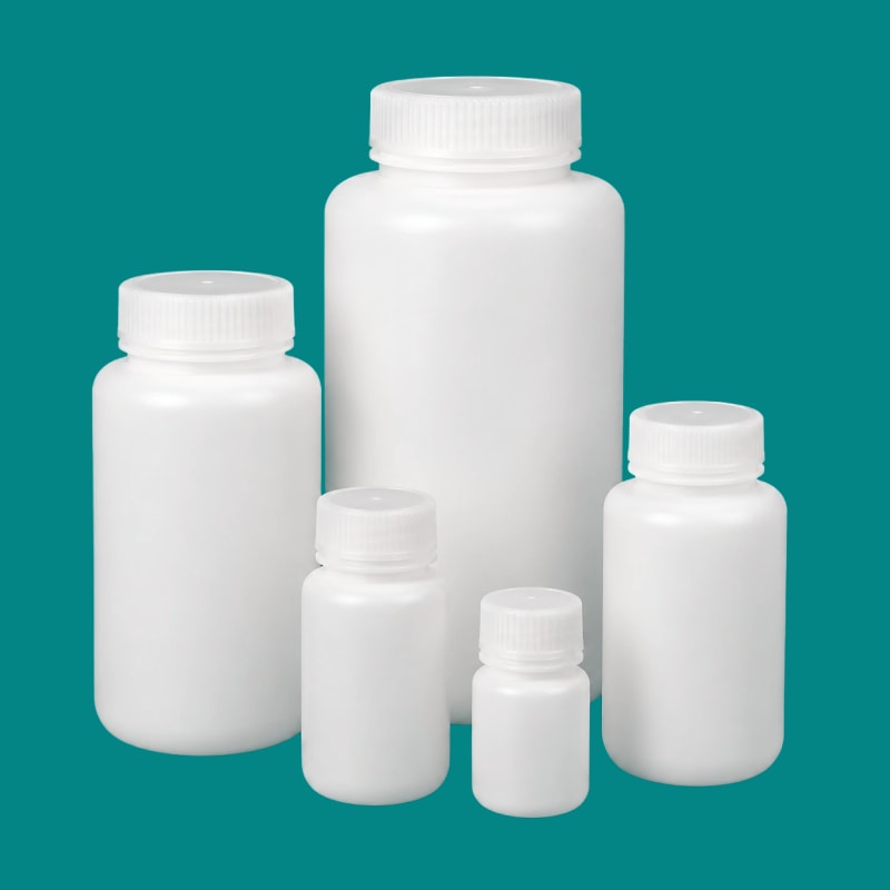 Botol HDPE Natural Bermulut Lebar