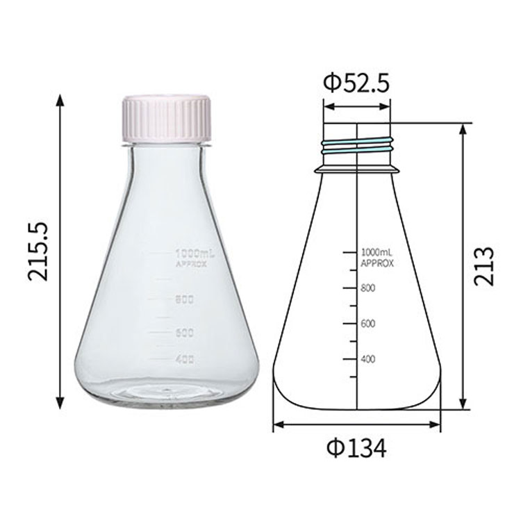 1000ml Polycarbonate Erlenmeyer Flasks