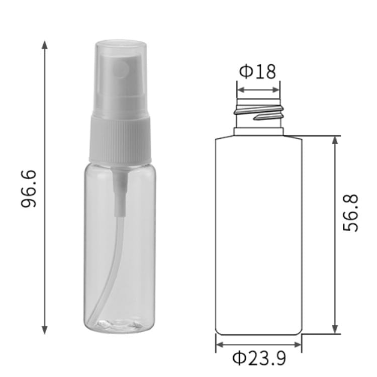 4 Flaconi Spray Da Viaggio 20 Ml In Plastica, Piccole Bottiglie Vuote Ricaricabili Per Nebbia Fine, TSA Friendly, Senza BPA