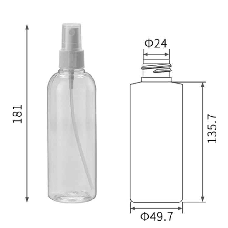 250ml pet spray palack
