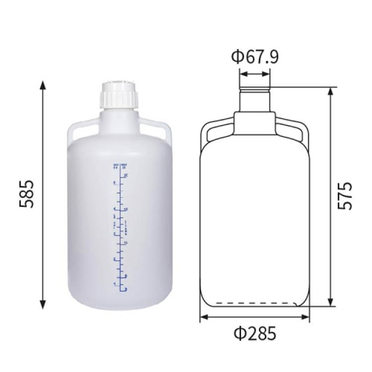25L 6.5GAL Polypropylen-Behälter