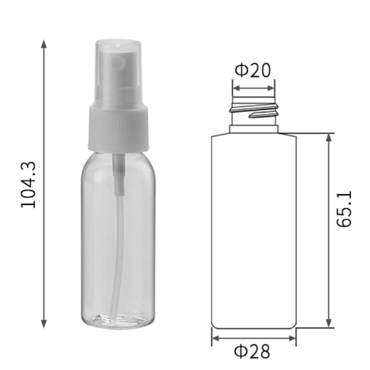 30ml pet spray palack