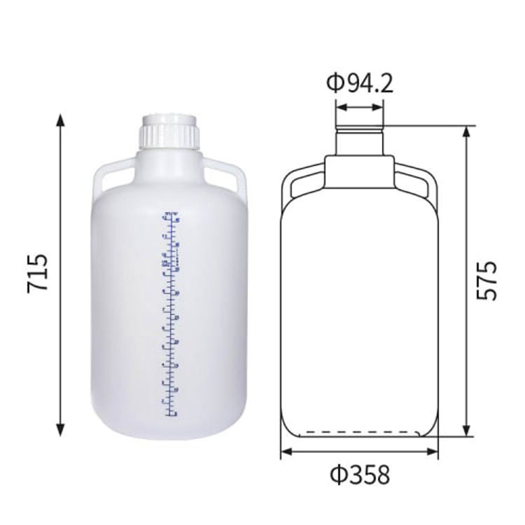 50L 13GAL Polypropylen-bæreflasker 1