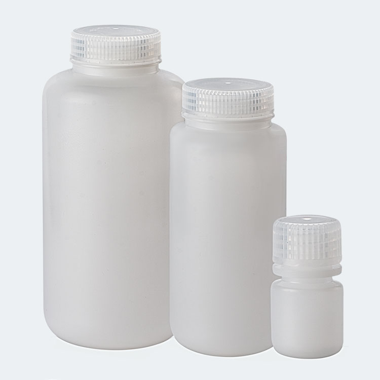 Natürliche transluzente Enghalsflasche für Laborreagenzien