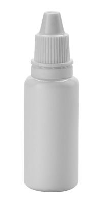 white Plastic Dropper Bottles with Tamper Evident Cap