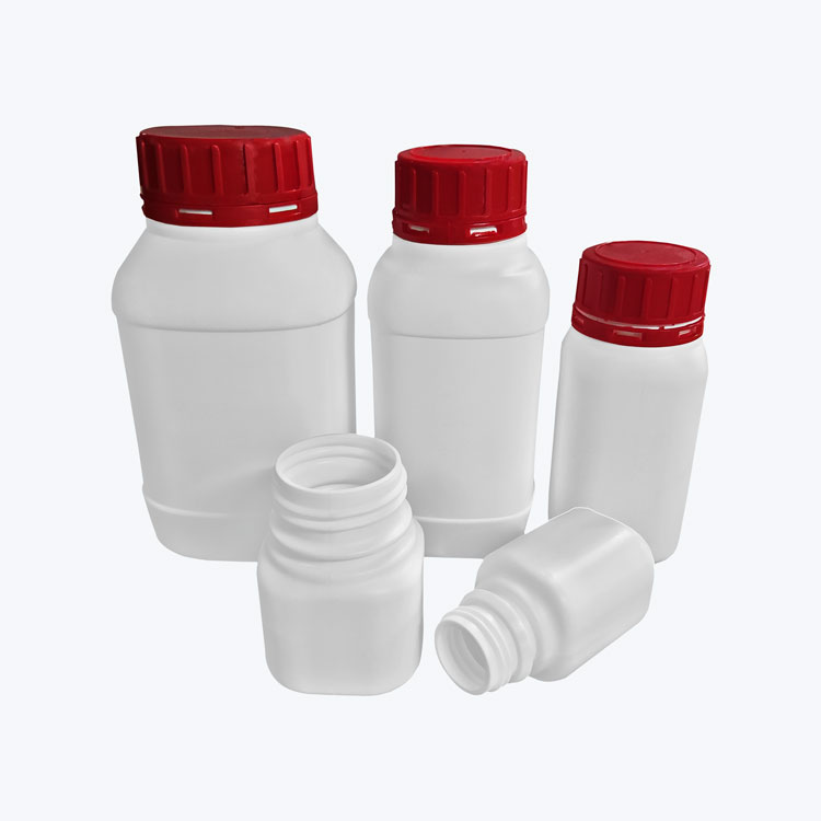 Kwadratowe butelki z litego HDPE