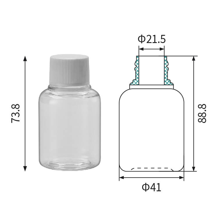 Диагностични бутилки от PET с вместимост 50 ml